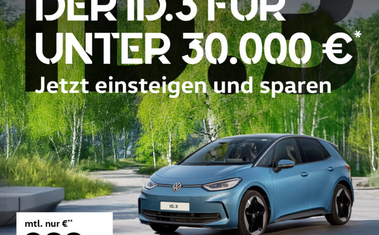  VW ID.3 Aktionsangebot