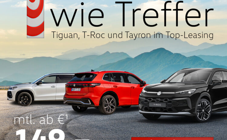  VW Tiguan, T-Roc und Tayron